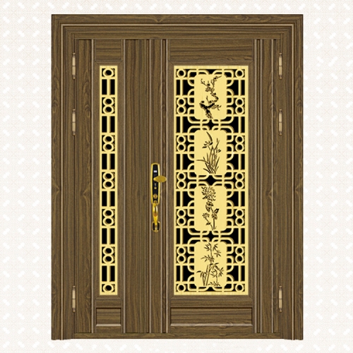 810-5金木纹板子母门